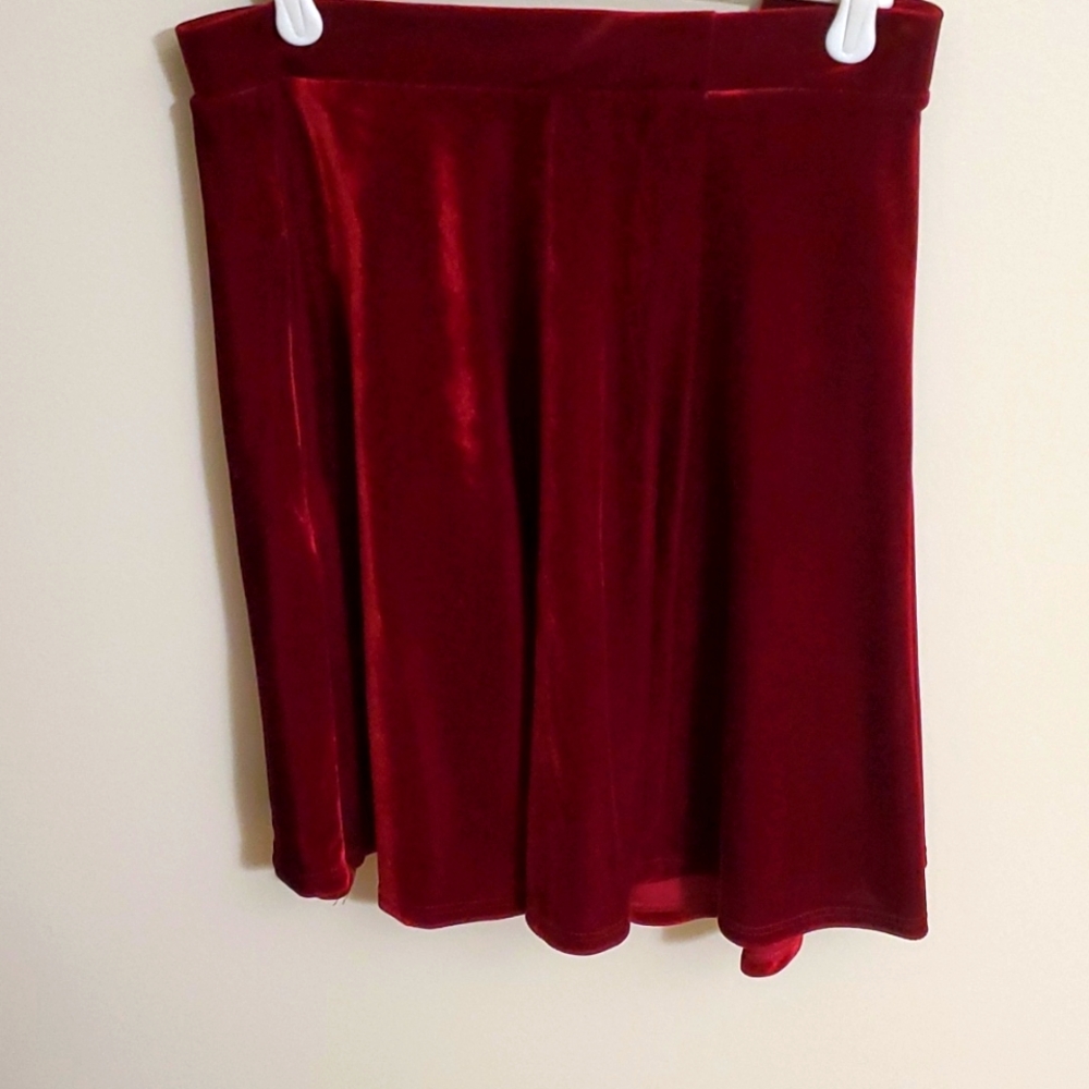 Midnight Hour brand, XL, velvet red skirt